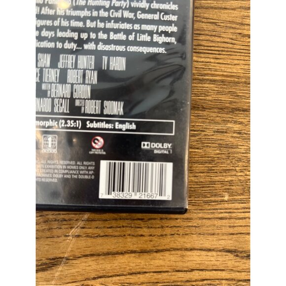 Custer Of The West DVD 1968 Western Movie Robert Shaw Jeffrey Hunter Pre-Owned - Picture 3 of 4